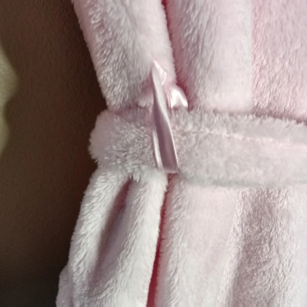 Victoria's Secret ANGEL Cozy Plush Short Robe Pink M/L